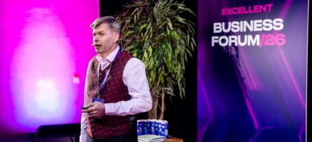 Sulemees juhatuse liige Rein Pihlar Excellent Business Forum 2026 müügilaval