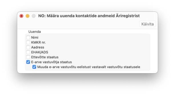 E-arve vastuvõtu staatuse päring, juhendi lk 11
