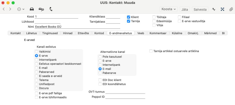 Müügiarvete saatmine e-arvena, juhendi lk 12