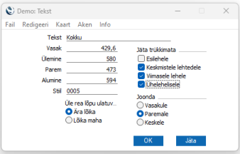 Ühe- ja mitmelehelised dokumendimallid, juhendi lk 8