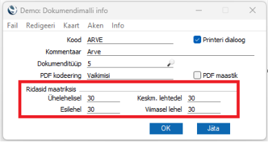 Ühe- ja mitmelehelised dokumendimallid, juhendi lk 8