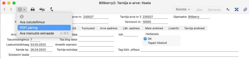 Ostuarve manuse päring, juhendi lk 22