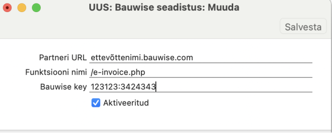 Tarnija e-arvete vastuvõtmine operaatori Bauwise kaudu, juhendi lk 23