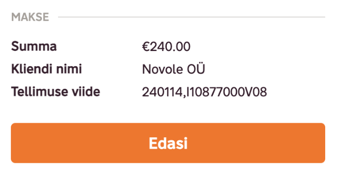 Lingi loomine EveryPay keskkonnas, juhendi lk 3