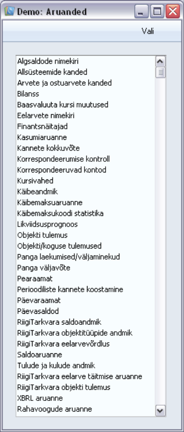 Aruanded (ülevaade), juhendi lk 5