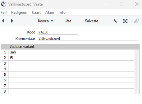 Töölehe kontroll-lehe valikvastused, juhendi lk 28