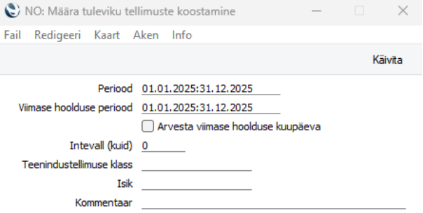 Müüdud seadmed (Registrid), juhendi lk 35