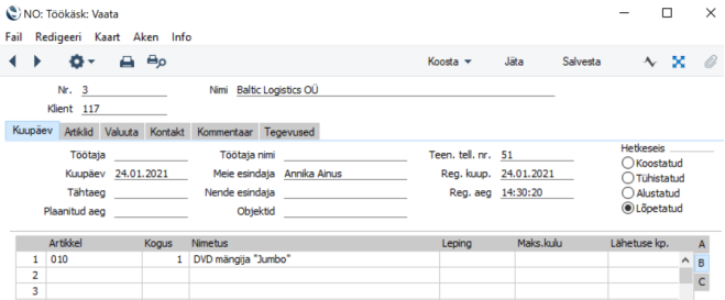 Töökäsud, juhendi lk 68