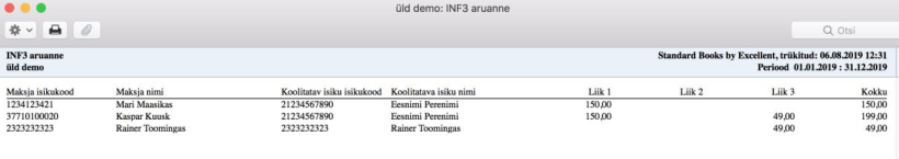 5. Aruanne INF3, juhendi lk 10