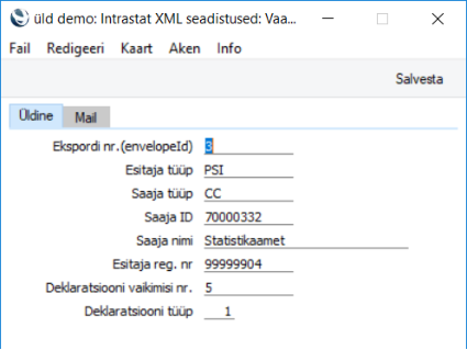 XML seadistused, juhendi lk 3