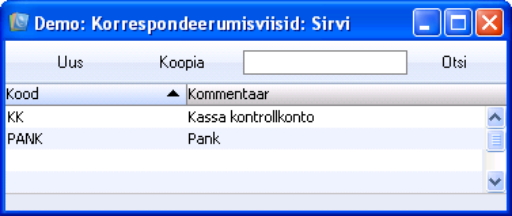 Korrespondeerumisviisid, juhendi lk 11