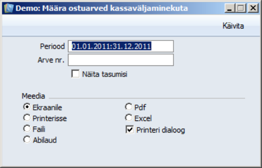 Ostuarved kassaväljaminekuta, juhendi lk 58