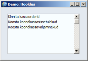 Hooldused (ülevaade), juhendi lk 63