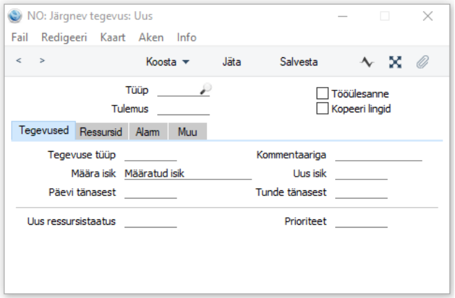 Järgnevad tegevused, juhendi lk 32