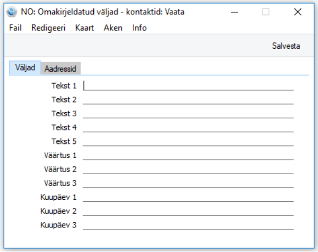 Omakirjeldatud väljad - kontaktid, juhendi lk 35