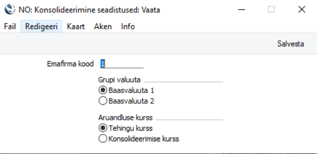 Konsolideerimise seadistused, juhendi lk 6