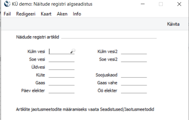 Näitude registri algseadistus, juhendi lk 18