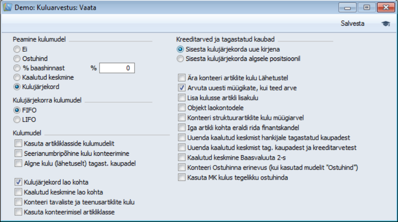 Kuluarvestus, juhendi lk 7