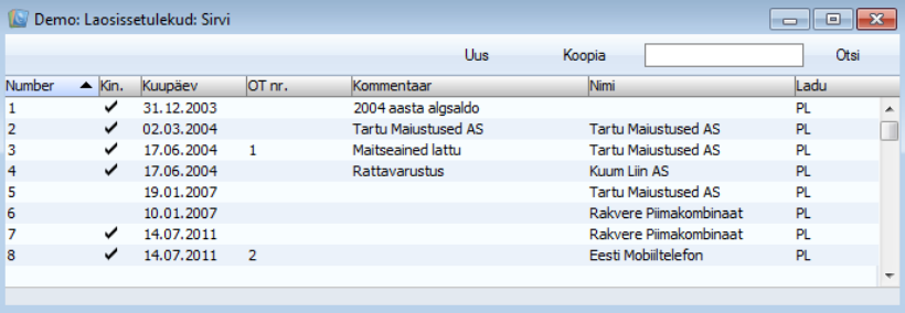 Laosissetulekud, juhendi lk 21