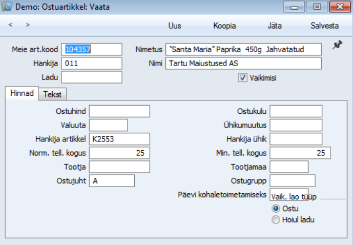 Ostuartiklite register, juhendi lk 33
