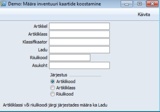Koosta inventuuri kaardid, juhendi lk 37
