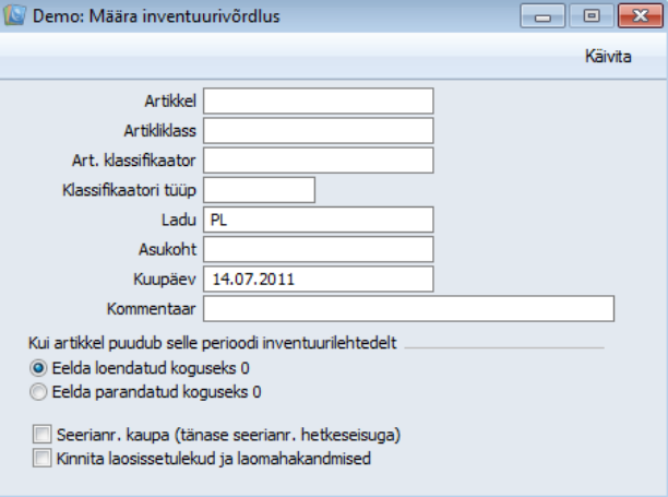 Inventuurivõrdlus, juhendi lk 39
