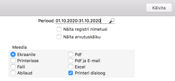 Aruanne RiigiTarkvara makseandmik, juhendi lk 6