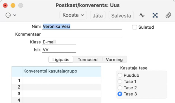 Postkasti loomine, juhendi lk 7