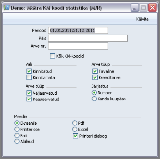 Käibemaksukoodi statistika (M/R), juhendi lk 35