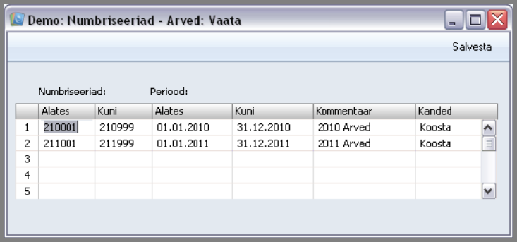 Numbriseeriad – Arved, juhendi lk 80