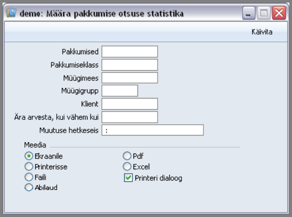 Pakkumise otsuse statistika, juhendi lk 16