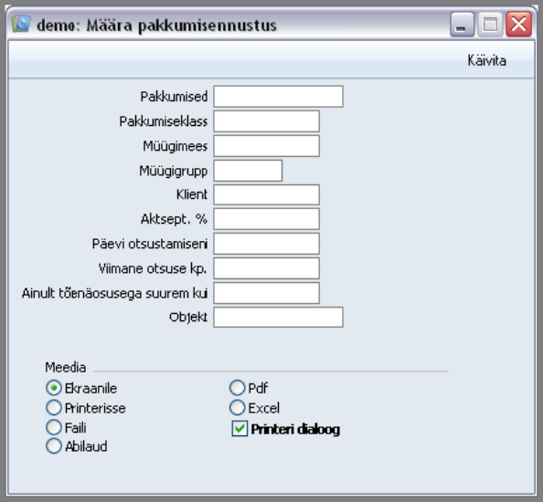 Pakkumisennustus, juhendi lk 17