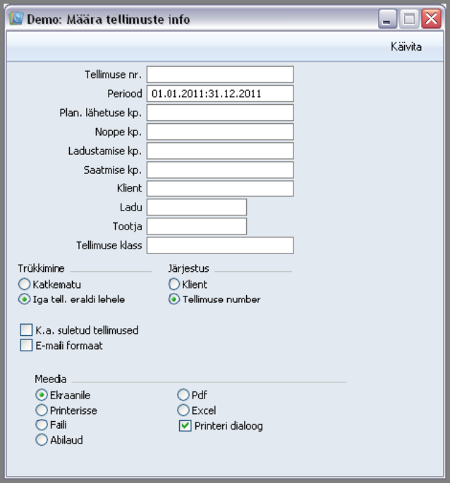 Tellimuste info, juhendi lk 21