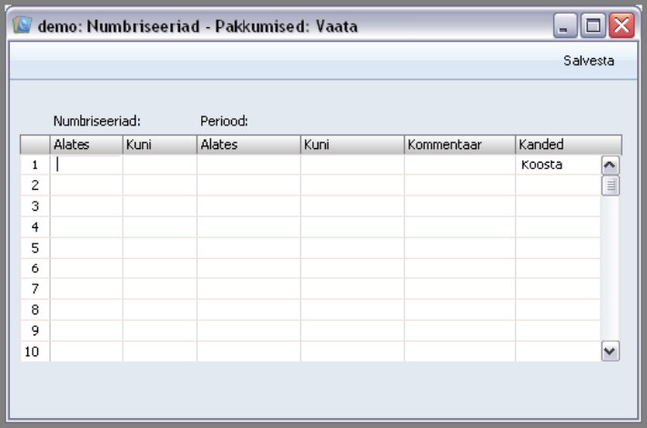 Numbriseeriad – Pakkumised, juhendi lk 39