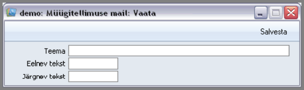 Tellimuse mail, juhendi lk 42