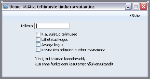 Arvuta tellimused ümber, juhendi lk 49
