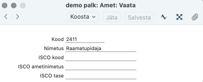 1.4. Ametid, juhendi lk 8