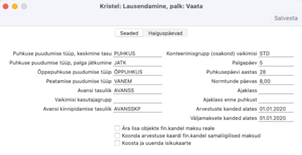1.12. Lausendamine, palk, juhendi lk 23