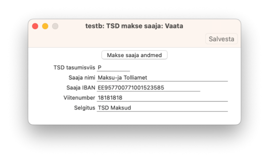 1.27. TSD makse saaja, juhendi lk 36