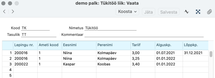 1.33. Tükitöö liigid, juhendi lk 41