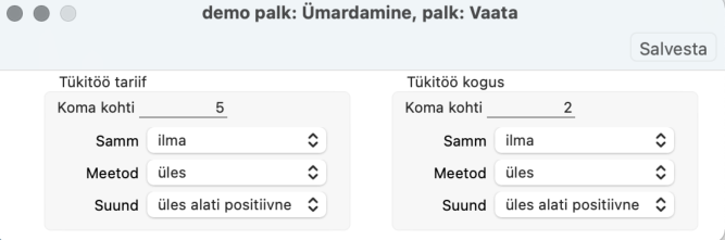 1.36. Ümardamine, palk, juhendi lk 43