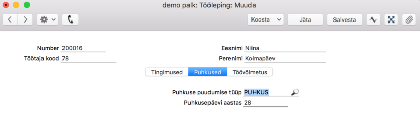 2.2. Töölepingud, juhendi lk 52