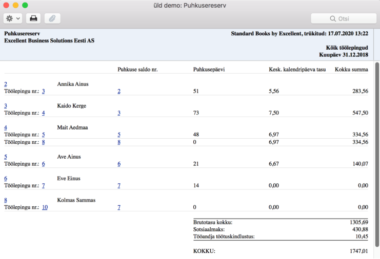 3.7. Puhkusereserv, juhendi lk 95