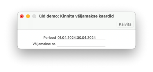 5.3. Kinnita väljamakse kaardid, juhendi lk 122