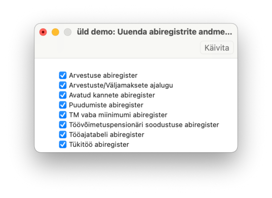 5.13. Uuenda abiregistrite andmed, juhendi lk 134