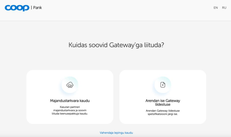 Teenuselepingu sõlmimine Coop pangaga, juhendi lk 22