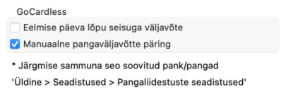 Teenuselepingu sõlmimine GoCardless, juhendi lk 26