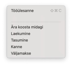 Register „Töötlemata kanded“, juhendi lk 37