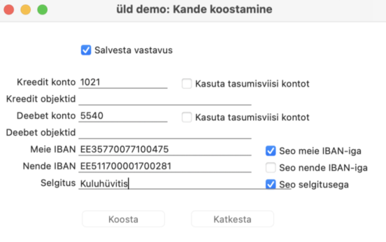 Kannete koostamine (finantskanne), juhendi lk 38