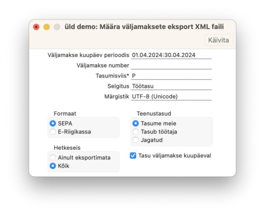 Palga väljamaksed (jätk), juhendi lk 55